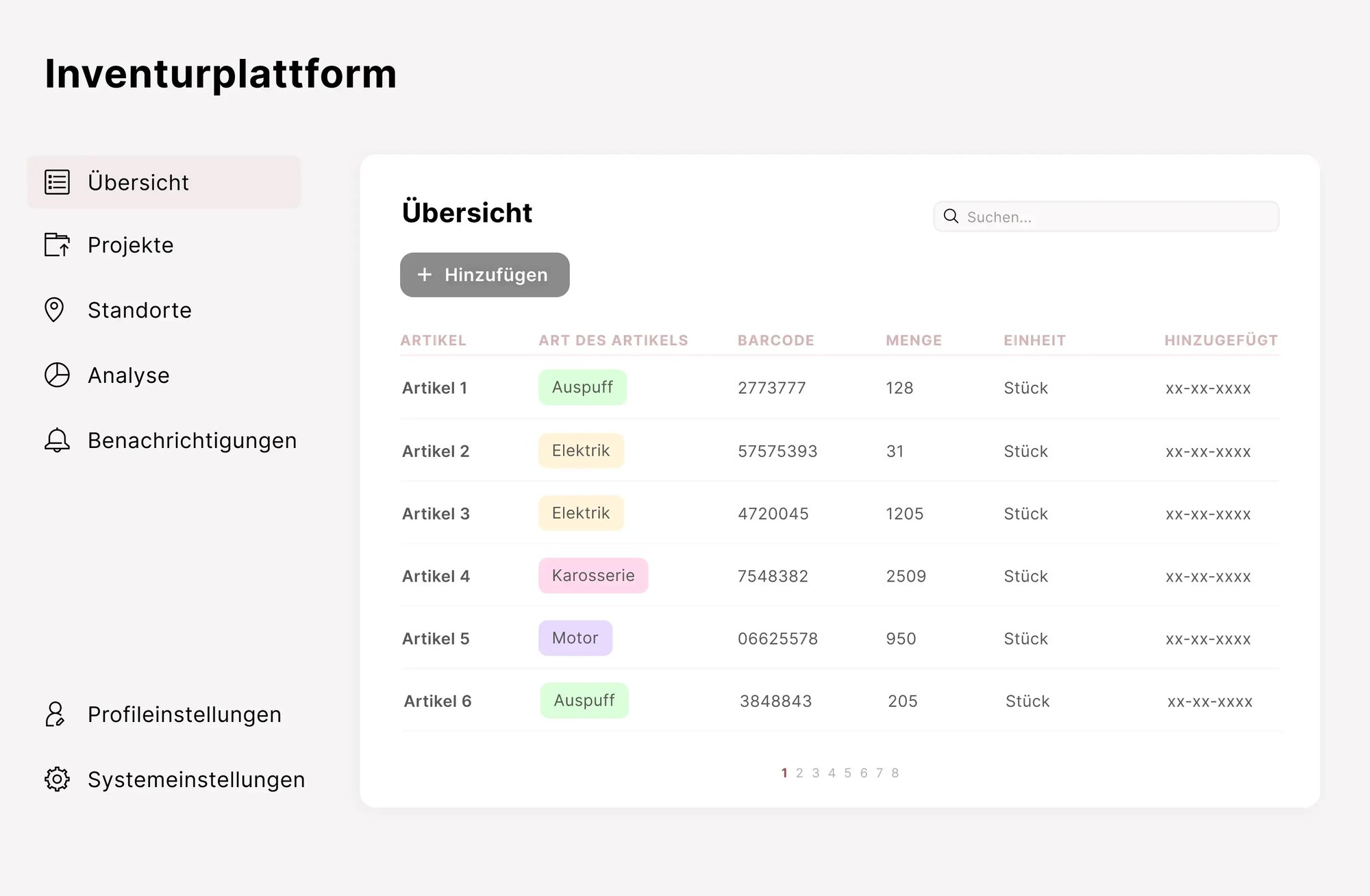(CBB) Blockchain Inventurplattform